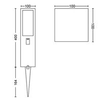 Philips Sokkel Buitenlamp Hue Impress 40cm - 24volt - zwart 1743430P7 - thumbnail