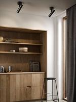 Zwarte verstelbare plafondlamp met GU10 fitting MIB DFTP - thumbnail