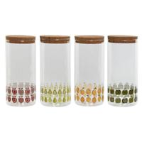 Tin Home ESPRIT Geel Groen Natuurlijk Kurk Siliconen Borosilicaatglas Shabby Chic 1,4 L (4 Stuks) - thumbnail