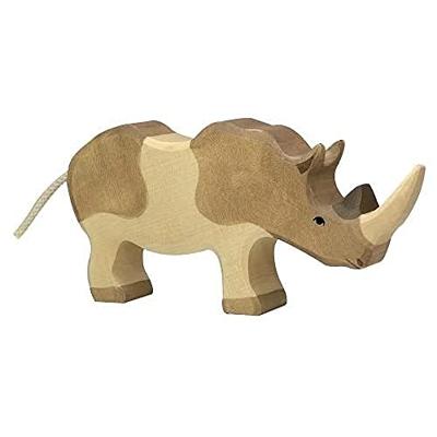 Holztiger houten neushoorn Holztiger houten neushoorn