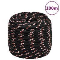VidaXL Boot touw 18 mm 100 m polypropyleen zwart - thumbnail
