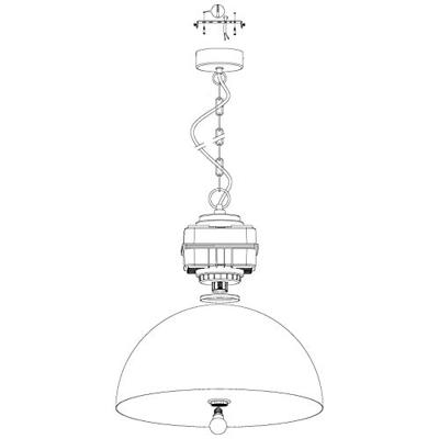 Eglo Industriële hanglampRockingham Ø 53cm - 43299