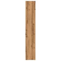 Boekenkast 80x24x143 cm bewerkt hout artisanaal eikenkleurig - thumbnail