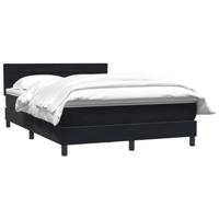 Boxspring met matras fluweel zwart 140x210 cm - thumbnail