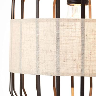 Brilliant HanglampSlope 4-lichts zwart met zandkleur - 99480/76