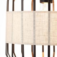 Brilliant HanglampSlope 4-lichts zwart met zandkleur - 99480/76 - thumbnail
