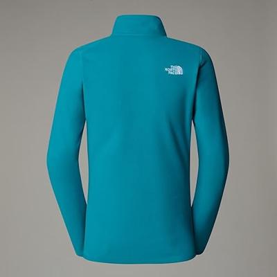The North Face 100 Glacier 1/4 Zip Fleece Dames Deep Teal S The North Face 100 Glacier 1/4 Zip Fleece Dames Deep Teal S