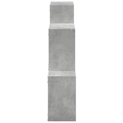 Wandkast 78x18x71 cm bewerkt hout betongrijs