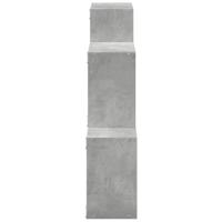 Wandkast 78x18x71 cm bewerkt hout betongrijs - thumbnail