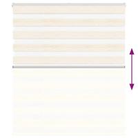 Zebra rolgordijn 135x100 cm stofbreedte 130,9 cm marmerbeige - thumbnail