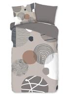 Good Morning Dekbedovertrek "" - Grijs - (140x200/220 cm) - Katoen - thumbnail