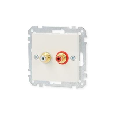 Merten MEG4350-0319 Luidsprekerstekkerdoos System M Polar-wit 1 stuk(s)