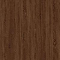 Salontafel 80x50x45 cm bewerkt hout en ijzer bruin eikenkleur - thumbnail