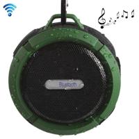C6 Waterdichte OpenluchtSpreker Bluetooth afzuigen ter ondersteuning van Handsfree(Green) - thumbnail