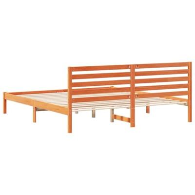 Bedframe Wasbruin 200 x 200 cm Massief grenenhout