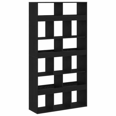 Plantenstandaard 100x33x187,5 cm bewerkt hout zwart eikenkleur