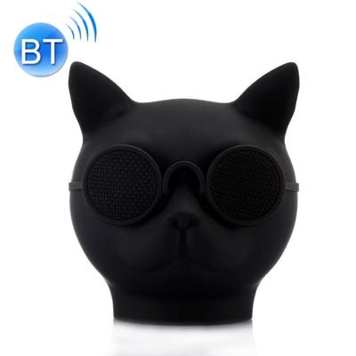Mini kat vorm Stereo draadloze Bluetooth spreker ondersteuning voor Hands-free / TF kaart / FM (zwart)