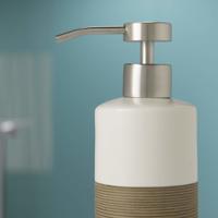 Zeeppompje Sealskin Doppio 6,9 x 18,3 cm Porselein Zand - thumbnail