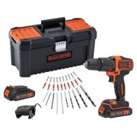 Black + Decker BDCHD18C2TA-QW 18V slagboormachine (2 accu's) - thumbnail