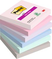 Post-it Super Sticky notes Soulful, 90 vel, ft 76 x 76 mm, geassorteerde kleuren, pak van 6 blokken - thumbnail