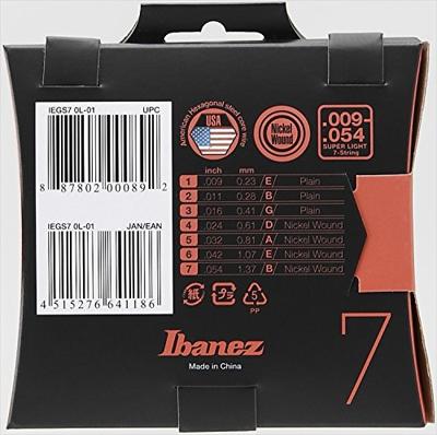 Ibanez IEGS7 set gitaarsnaren