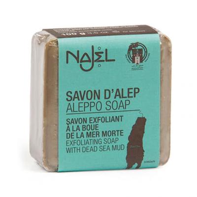 Najel Aleppo Aleppo zeep scrub dode zee klei 100 Gram Najel Aleppo Aleppo zeep scrub dode zee klei 100 Gram