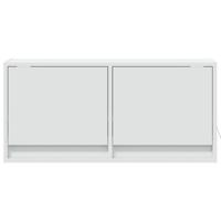 Tv-wandmeubel met LED-verlichting 80x31x35 cm wit - thumbnail