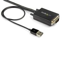 StarTech.com 2 m VGA-naar-HDMI-converterkabel met USB-audioondersteuning en voeding - Analoog naar digitaal videoadapterkabel om een VGA-pc op HDMI-scherm aan te sluiten - 1080p mannelijk naar - thumbnail