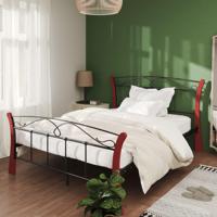 Bedframe metaal zwart 120x200 cm - thumbnail