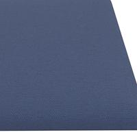 Wandpanelen 12 st 1,08 m 60x15 cm stof blauw - thumbnail