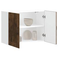 Keukenbovenkast Lucca bewerkt hout gerookt eikenkleurig - thumbnail