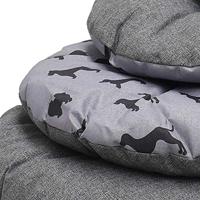 Rosewood hondenkussen all seasons ovaal hondenprint / grijs - thumbnail