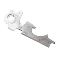 8 in 1 multitools EDC roestvrijstaal sleutelhanger buiten Survival Gear Gadget (zilver) - thumbnail