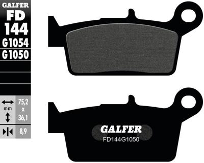 GALFER remblokken "fd144" brake pad fd144 g1050 organic