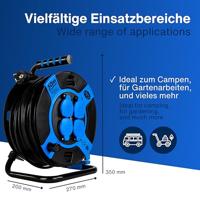 REV 0010118812 Kabelhaspel 50.00 m Zwart Randaarde stekker - thumbnail