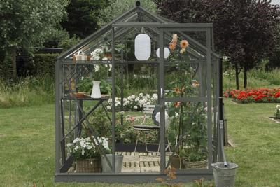 Royal Well | Mary IV Tuinkas | Veiligheidsglas 3 mm | Groengrijs