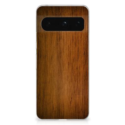 Google Pixel 8 Pro | Bumper Hoesje | Donker Hout