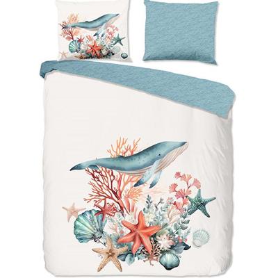 Good Morning Dekbedovertrek "maritiem/ zee thema" - Wit - (200x200/220 cm) - Katoen