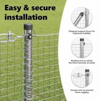 VidaXL Afrasteringspaal zilver 10 x 1,2 m (25 x 25 mm gaas) staal - thumbnail