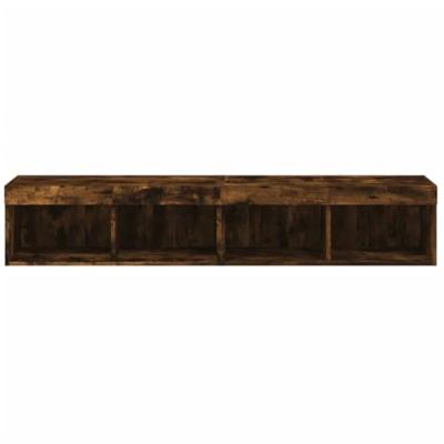 Tv-meubels met LED-verlichting 2 st 80x30x30 cm gerookt eiken - thumbnail