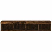 Tv-meubels met LED-verlichting 2 st 80x30x30 cm gerookt eiken - thumbnail