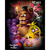 Gbeye Five Nights At Freddys Group Poster 40x50cm - thumbnail