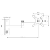 Techly ICA-LCD-104BK wandhouder voor LCD 33,02 cm (13 inch) - 76,2 cm (30 inch) kantelbaar 3 scharnieren, lang zwart - thumbnail