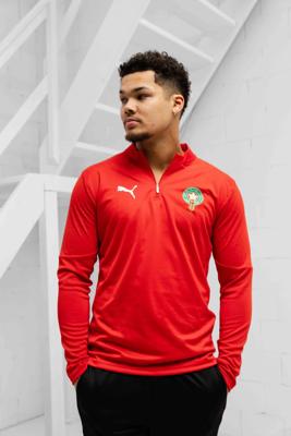 Marokko Teamfinal Trainingstop Senior Rood 2025/2026 - Maat M - Kleur: Rood | Soccerfanshop