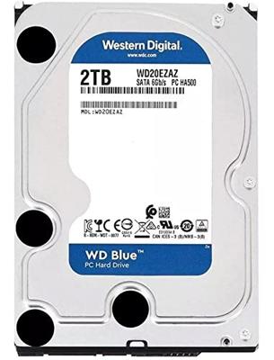 WD Blue, 2 TB Harde schijf SATA 600, WD20EZAZ, AF WD Blue, 2 TB Harde schijf SATA 600, WD20EZAZ, AF