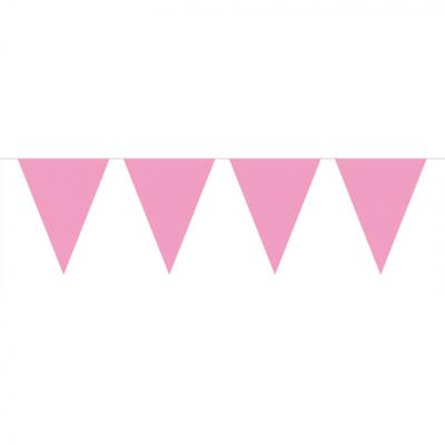 Folat BV Roze mini vlaggenlijn, 3mtr.