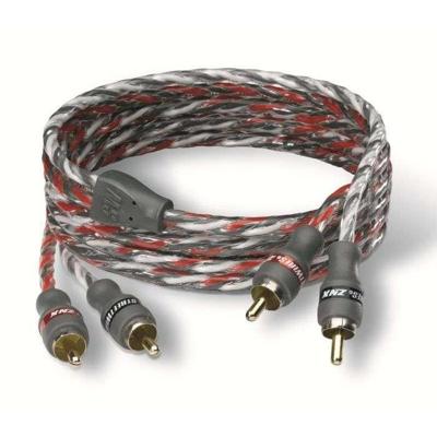 RCA-kabel 1 meter - MTX AUDIO - ZNX1.2 - ZeroNoise Stereo 100% - Koper HyperTwist UltraFlex symmetrisch anti-parasitair RCA-kabel 1 meter - MTX AUDIO - ZNX1.2 - ZeroNoise Stereo 100% - Koper HyperTwist UltraFlex symmetrisch anti-parasitair
