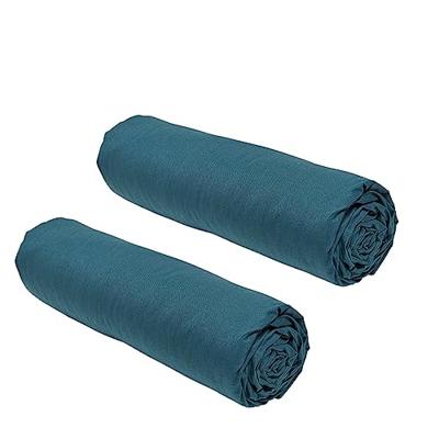 Set di 2 copertine fogli oggi essenziali - 140 x 190 cm - 2 persone - 100% cotone - pavone