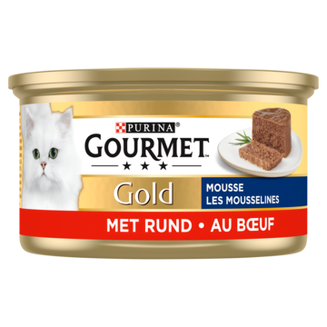 Gourmet Gold Mousse Kattenvoer nat met Rund bij Jumbo