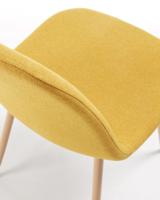 Kave Home Eetkamerstoel 'Yaren', kleur mosterdgeel - thumbnail